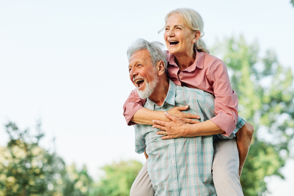 older couple smiling