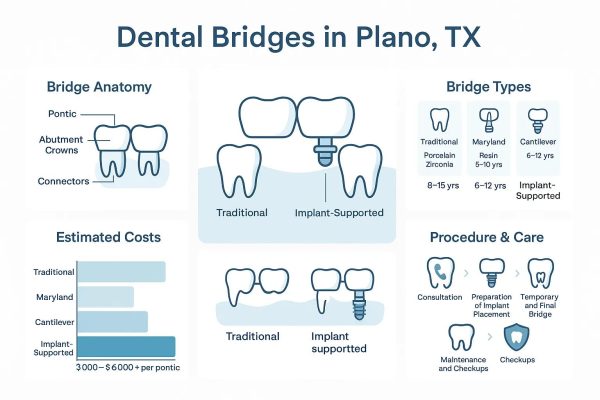 dental bridges in Plano, TX