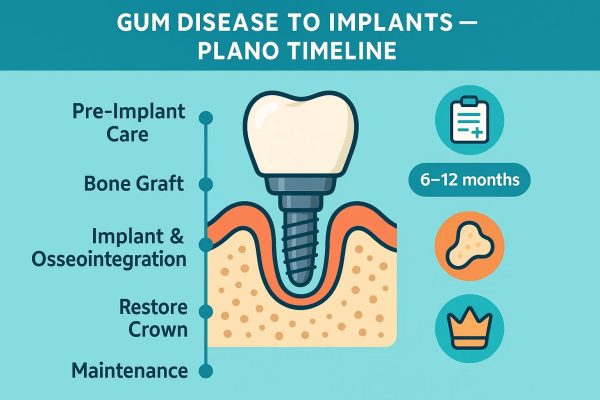 from gum disease to dental implants in Plano, TX